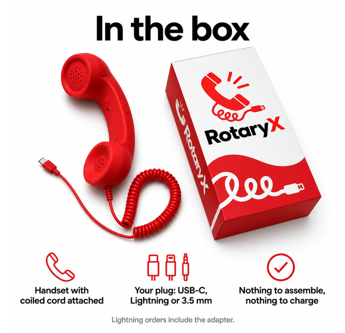 LongHello Retro Phone Handset