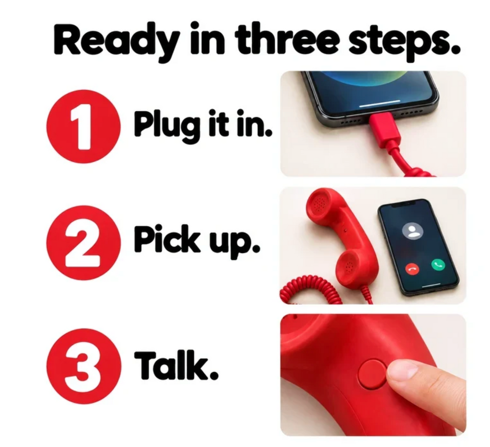 LongHello Retro Phone Handset
