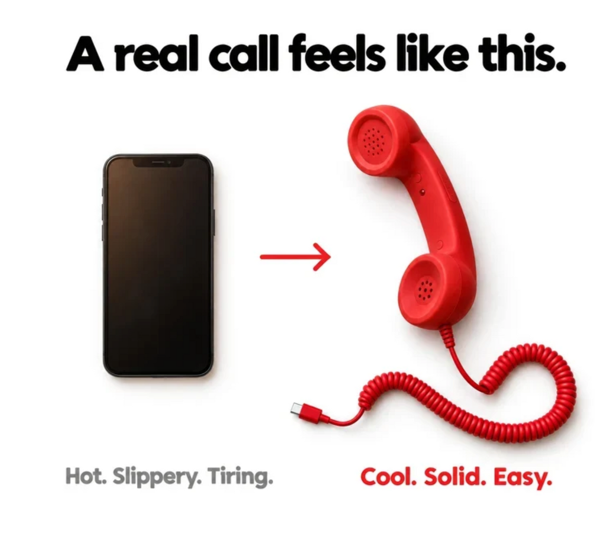 LongHello Retro Phone Handset