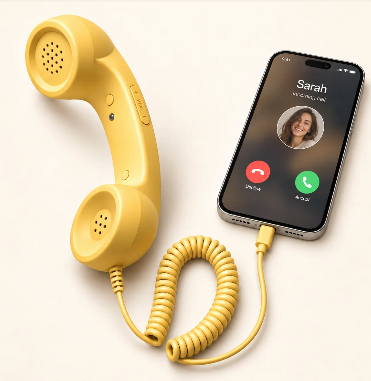 LongHello Retro Phone Handset