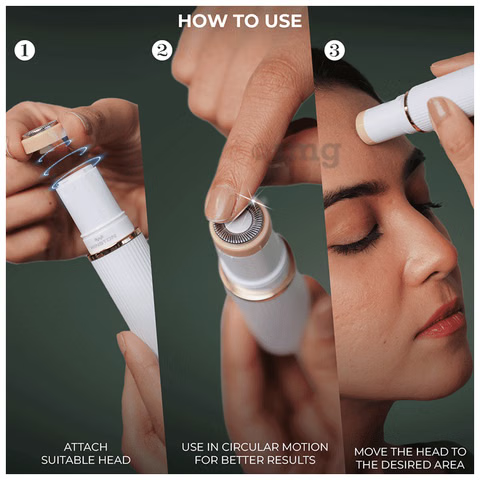 Facial Hair Remover | Painless and Rechargeable Smooth-Finish Trimmer