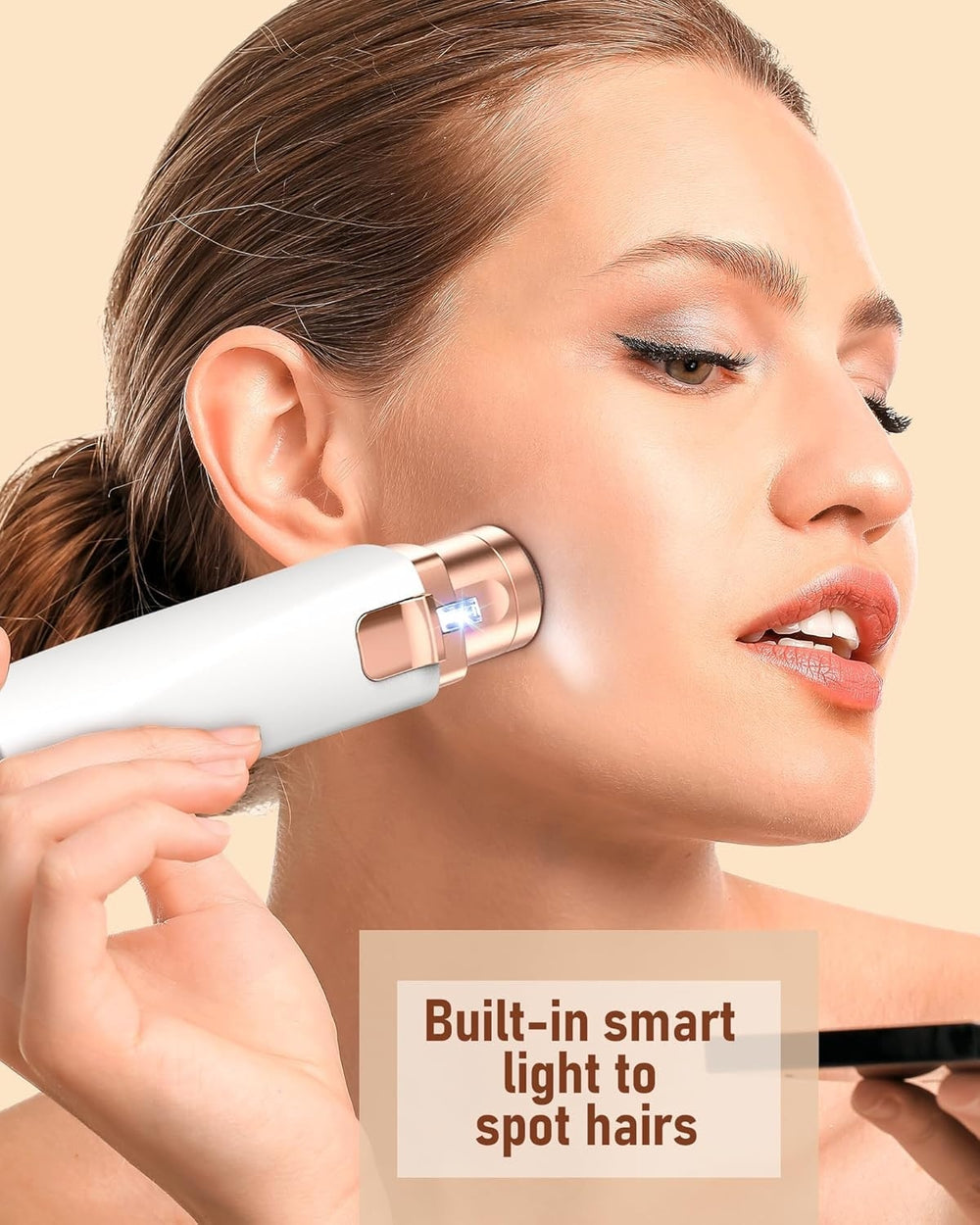 Facial Hair Remover | Painless and Rechargeable Smooth-Finish Trimmer